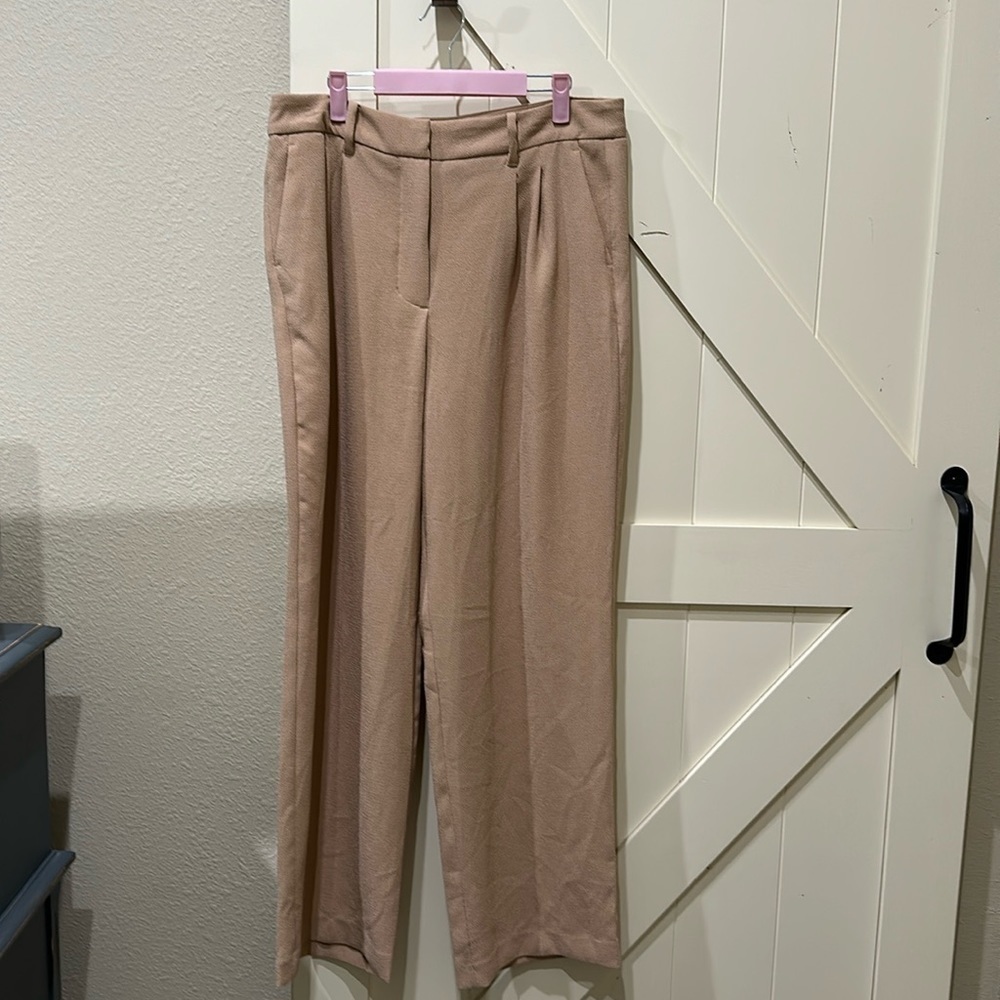 Nine West wide leg pants tan